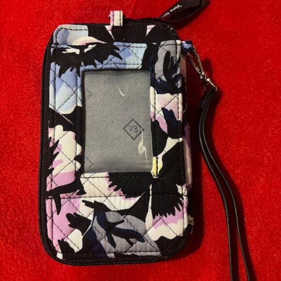 Vera Bradley Wristlet Wallet with Strap – Floral Quilted Pattern, Fits iPhone - Picture 4 of 6